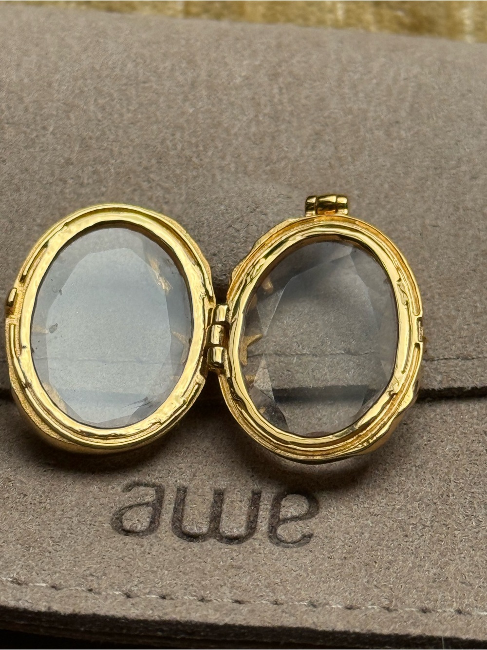 Awe Inspired Mystic Portal locket pendant gold vermeil - Picture 5 of 6